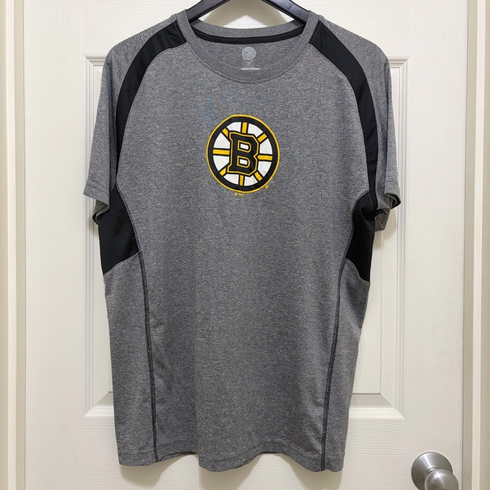 Boston Bruins Athletic Shirt Large NHL Hockey Performance Sportswear Active